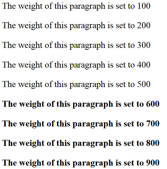CSS Font-weight Property Tutorial - Enjoy Tutorials